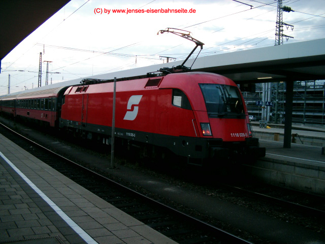 ÖBB BR 1116 (Taurus) in Nürnberg