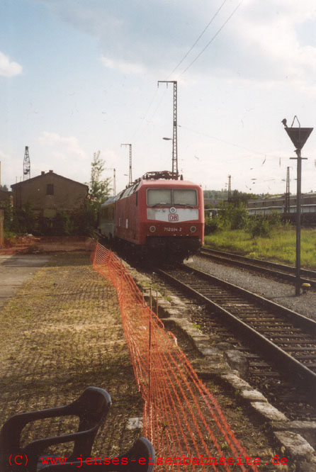 BR 120 in der Nähe des Dampflokfestes