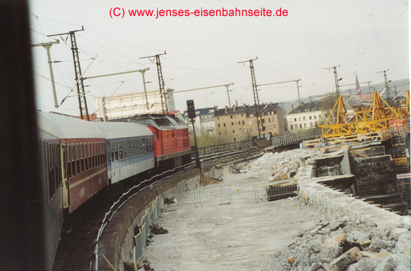 BR 234 mit IR nach Wroclaw, kurz vor Bhf Dresden - Neustadt