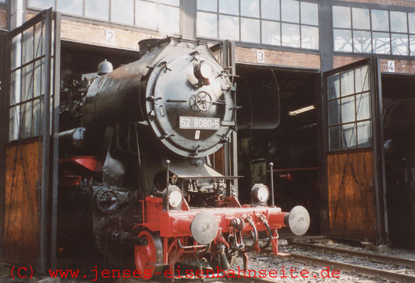 BR 52 8080 - 5 im Ringlokschuppen