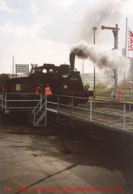 Die BR 89 auf der Drehscheibe