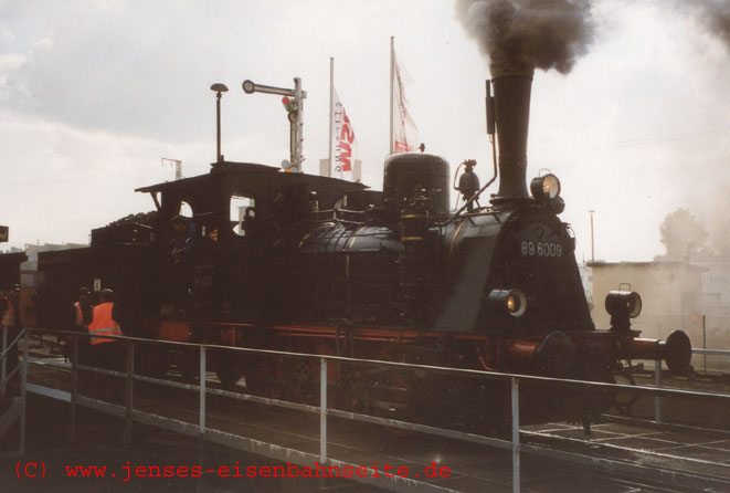 Die BR 89 auf der Drehscheibe