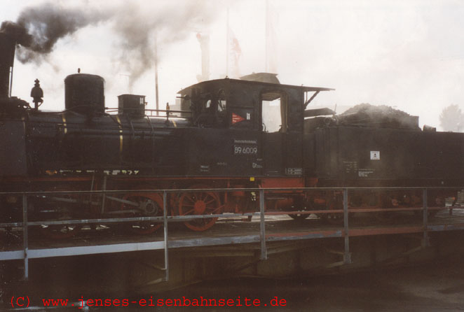 Die BR 89 auf der Drehscheibe